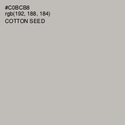 #C0BCB8 - Cotton Seed Color Image